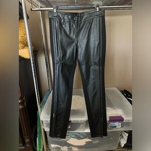 RVN leather and ponte zip side pants. Never worn. Size small